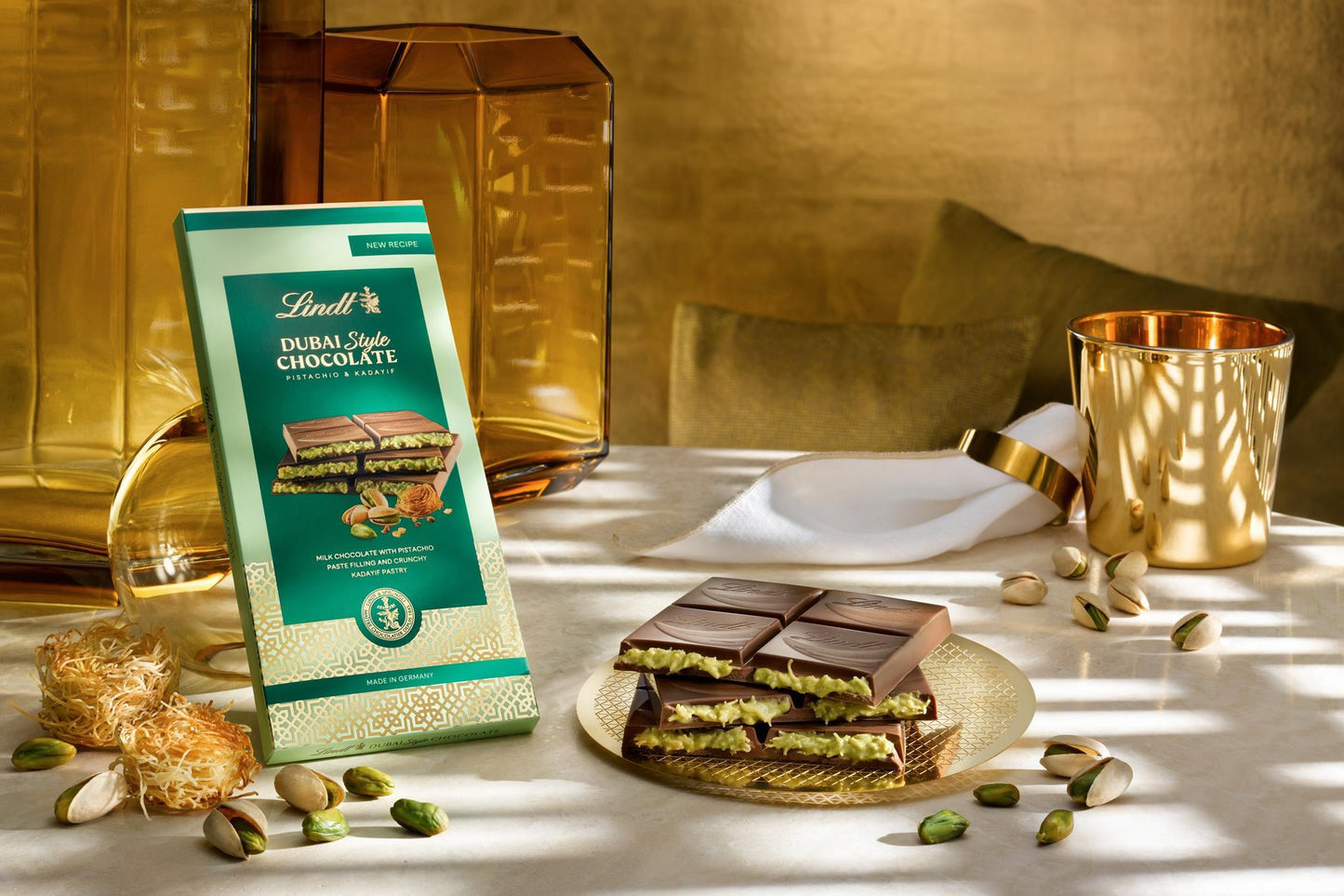Lindt Dubai-Style Pistachio-Filled Chocolate - UK
