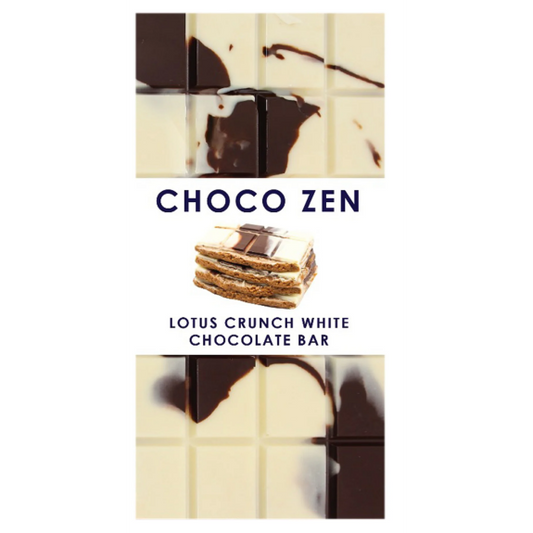 Choco Zen Lotus Speculoos Crunch White Chocolate Bar 120g