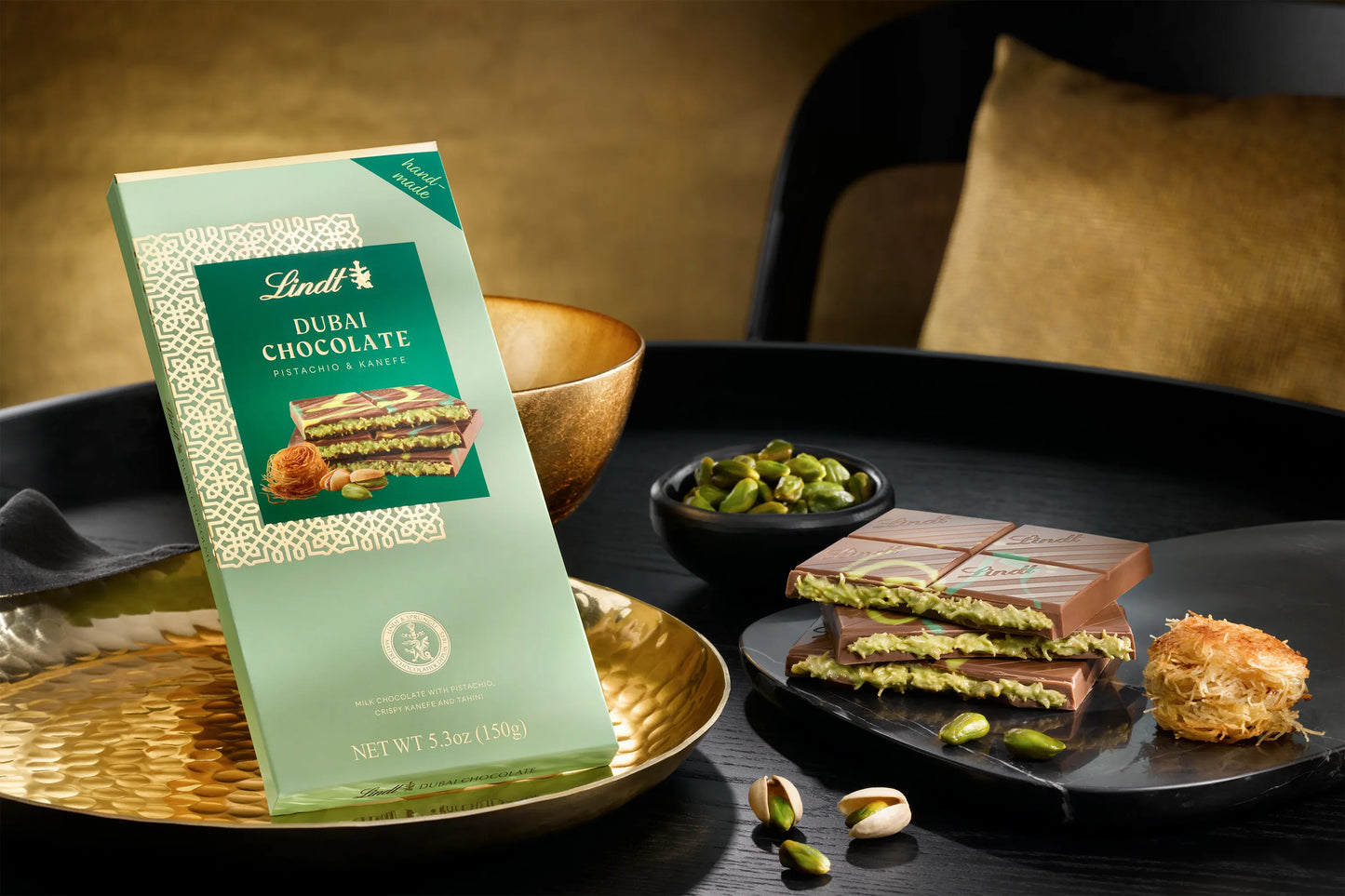 Lindt Dubai-Style Pistachio-Filled Chocolate - UK